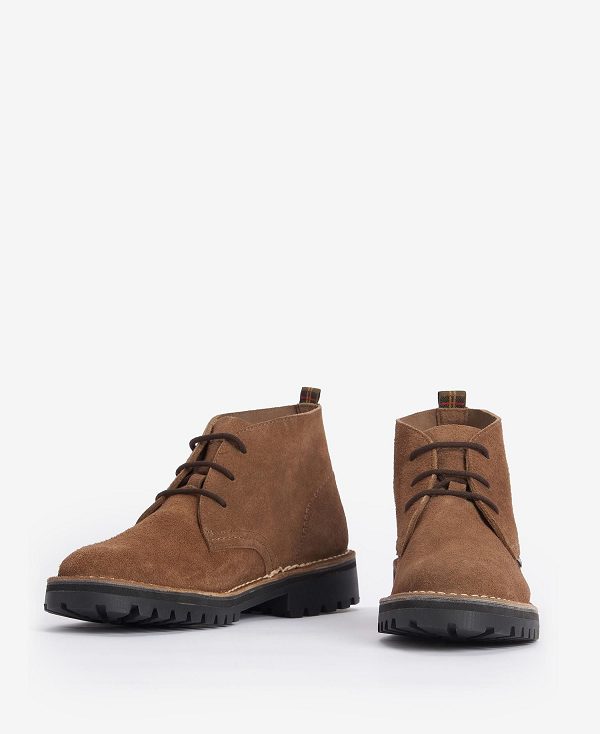 Barbour Hobart Chukka Boots καφε | BABO88874