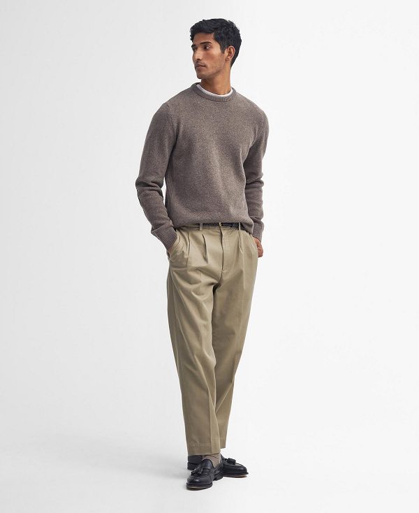 Barbour Holden Crew Neck Jumper πρασινο | BABO88648
