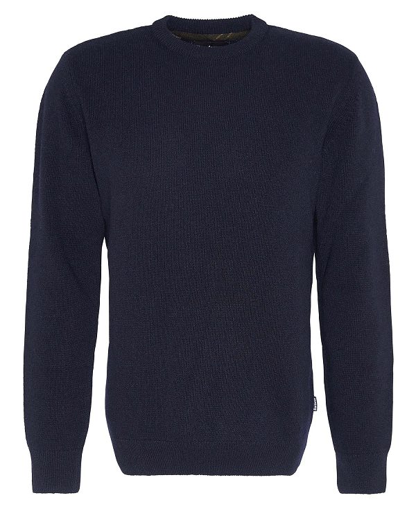 Barbour Holden Crew Neck Jumper σκουρο μπλε | BABO88649