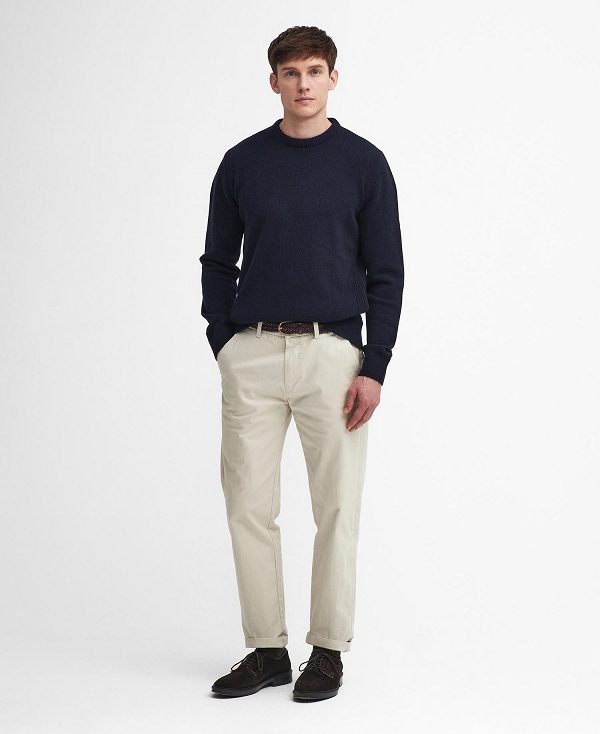 Barbour Holden Crew Neck Jumper σκουρο μπλε | BABO88649