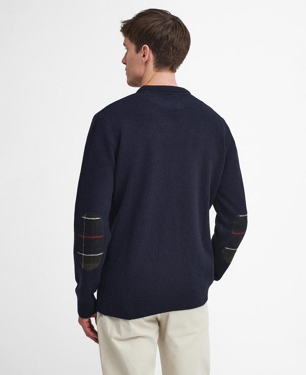 Barbour Holden Crew Neck Jumper σκουρο μπλε | BABO88649