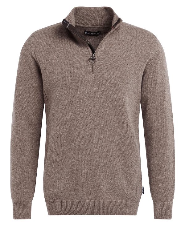 Barbour Holden Half Zip Jumper γκρι | BABO88532