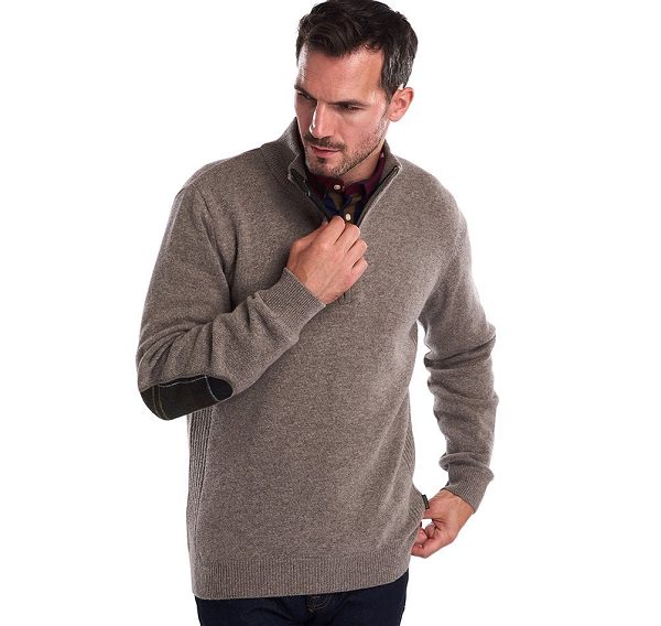 Barbour Holden Half Zip Jumper γκρι | BABO88532