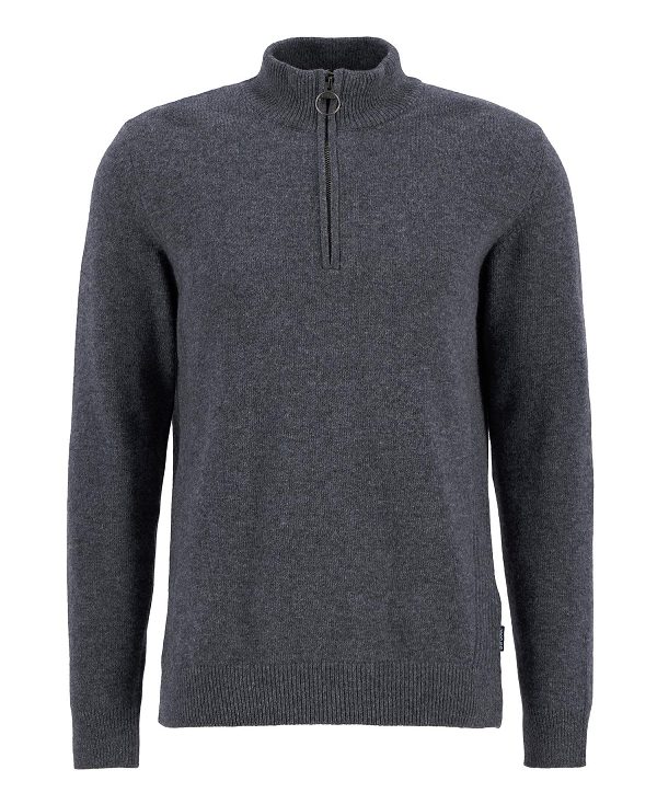 Barbour Holden Half Zip Jumper σκουρο μπλε | BABO88524