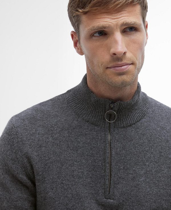 Barbour Holden Half Zip Jumper σκουρο μπλε | BABO88524