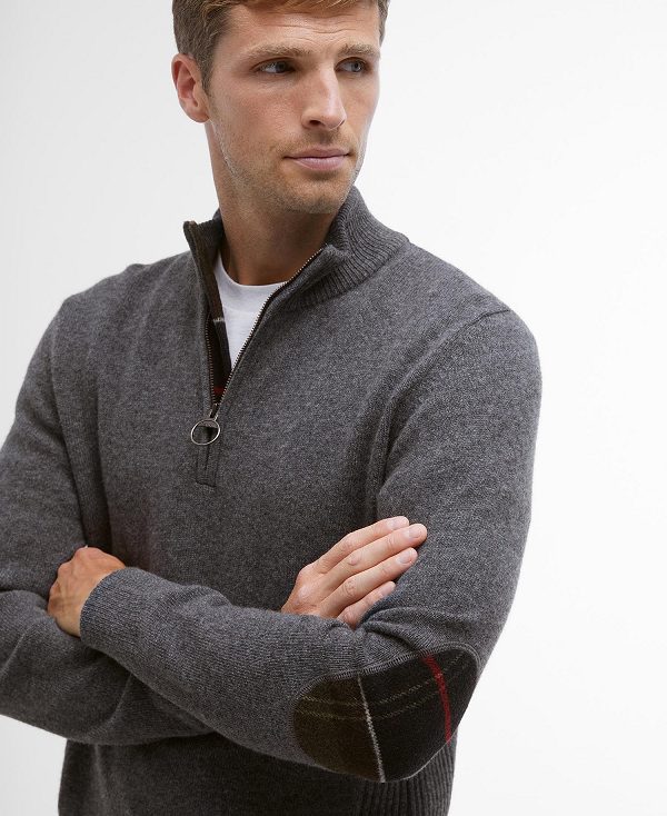 Barbour Holden Half Zip Jumper σκουρο μπλε | BABO88524