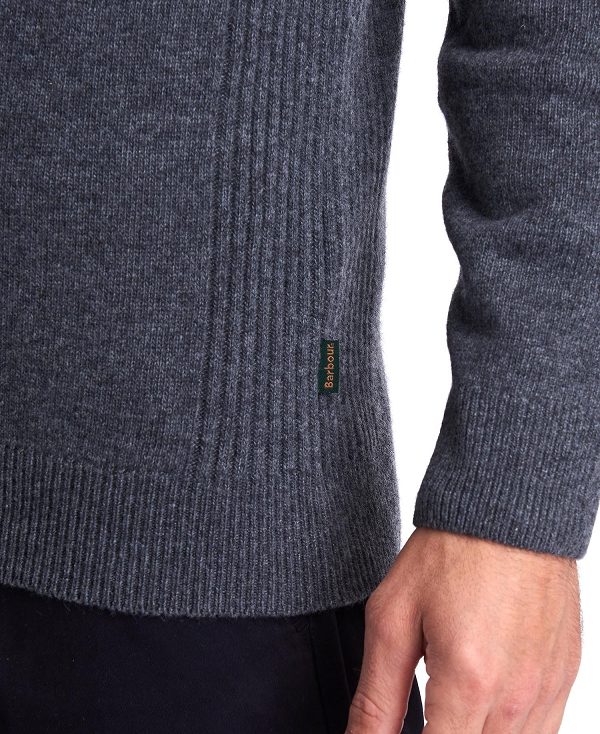 Barbour Holden Half Zip Jumper σκουρο μπλε | BABO88524
