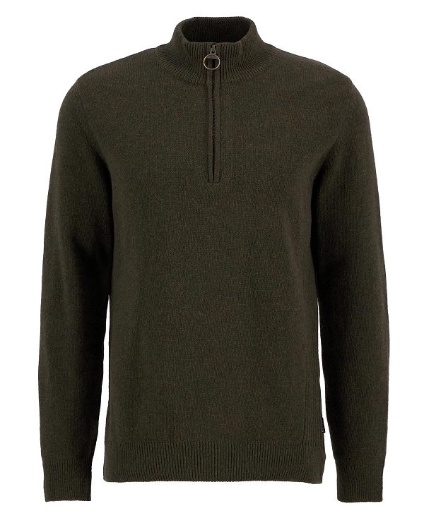 Barbour Holden Half Zip Jumper σκουρο μπλε | BABO88539