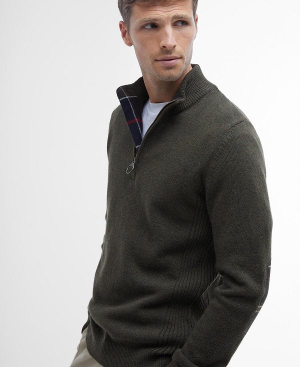 Barbour Holden Half Zip Jumper σκουρο μπλε | BABO88539