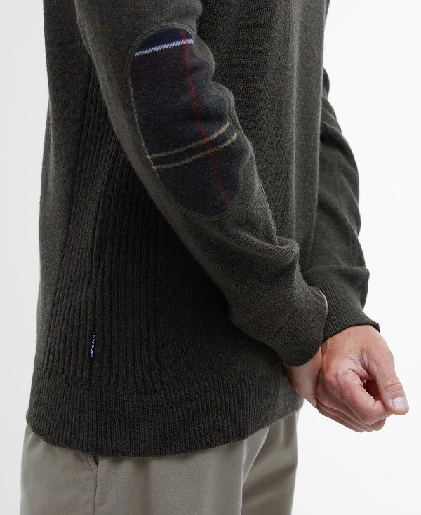 Barbour Holden Half Zip Jumper σκουρο μπλε | BABO88539