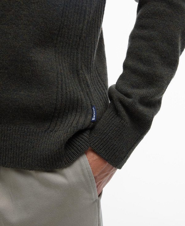 Barbour Holden Half Zip Jumper σκουρο μπλε | BABO88539
