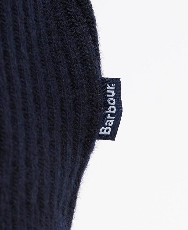 Barbour Holden Half Zip Sweater σκουρο μπλε | BABO88579