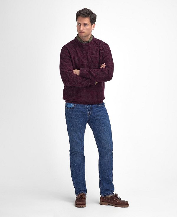 Barbour Horseford Crew Neck Jumper μπορντο | BABO88664