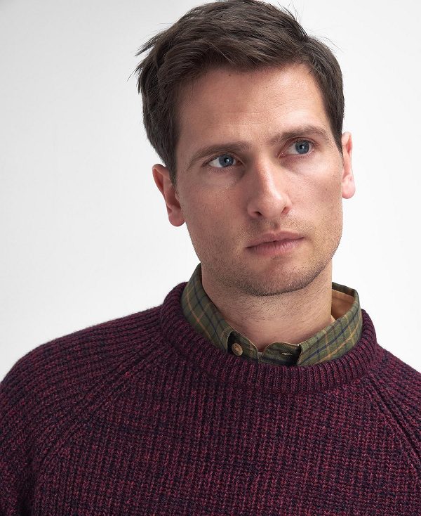 Barbour Horseford Crew Neck Jumper μπορντο | BABO88664