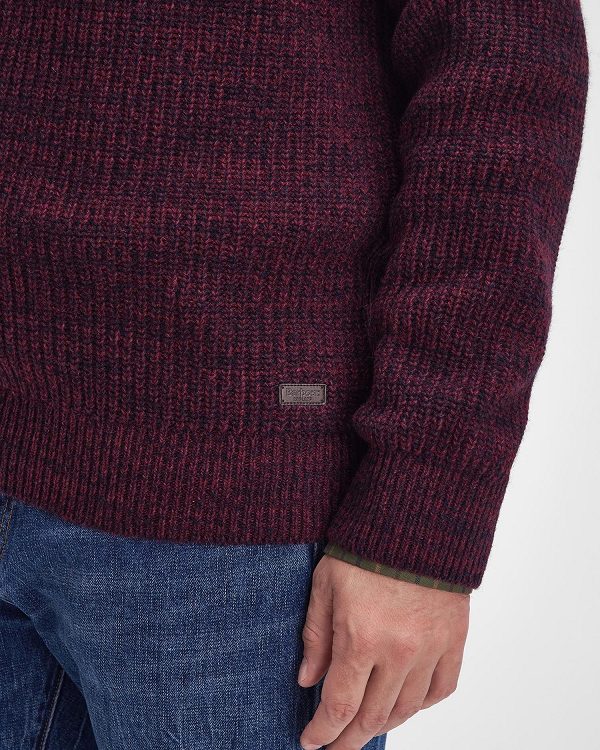 Barbour Horseford Crew Neck Jumper μπορντο | BABO88664