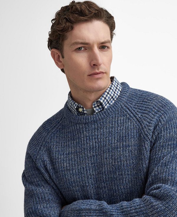 Barbour Horseford Crew Neck Jumper μπλε | BABO88665