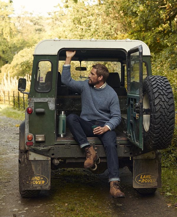 Barbour Horseford Crew Neck Jumper μπλε | BABO88665