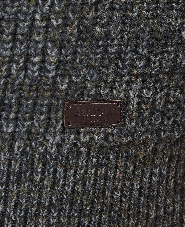 Barbour Horseford Half-zip Jumper Ελιά | BABO88521