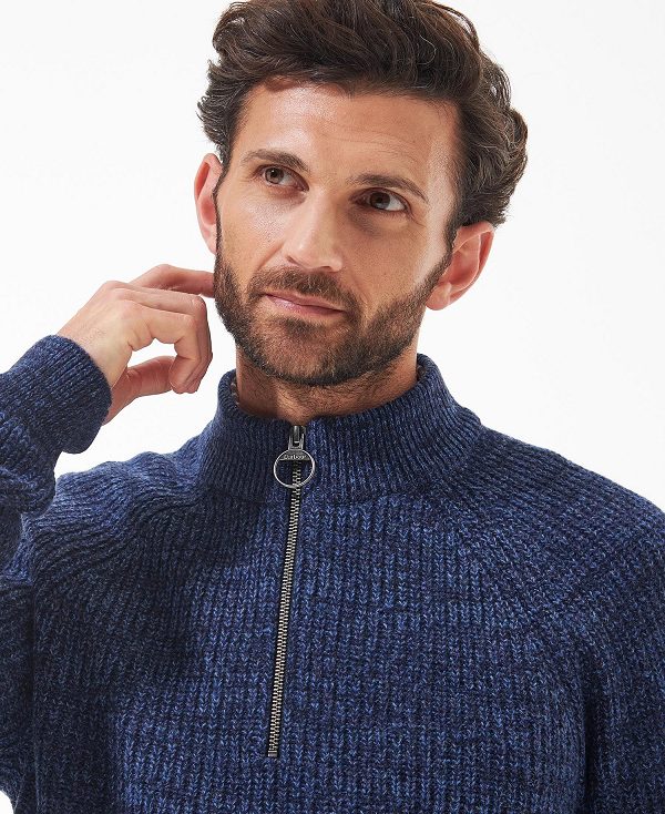 Barbour Horseford Half-zip Jumper σκουρο μπλε | BABO88565