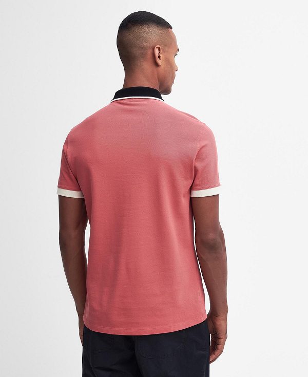 Barbour Howall Polo Shirt κοκκινα | BABO88073