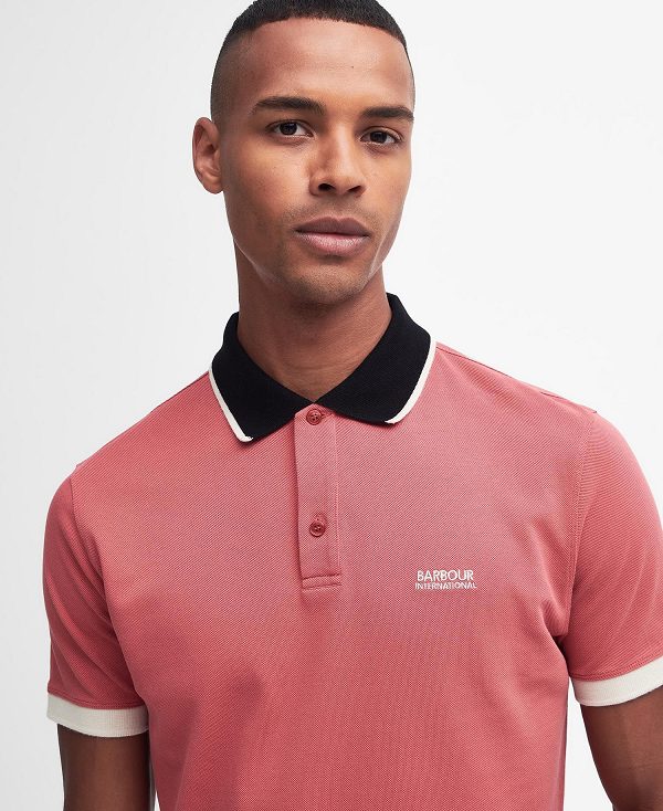 Barbour Howall Polo Shirt κοκκινα | BABO88073