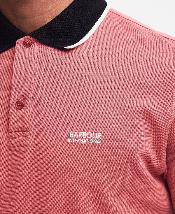 Barbour Howall Polo Shirt κοκκινα | BABO88073