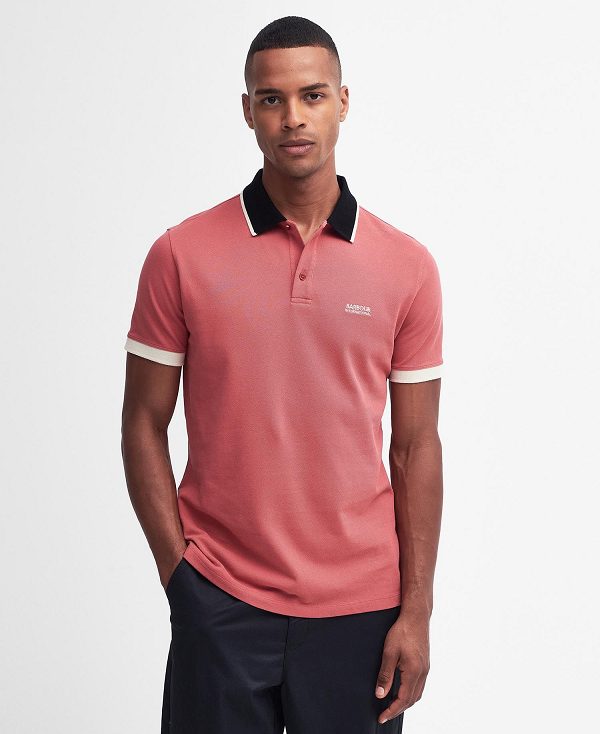 Barbour Howall Polo Shirt κοκκινα | BABO88073