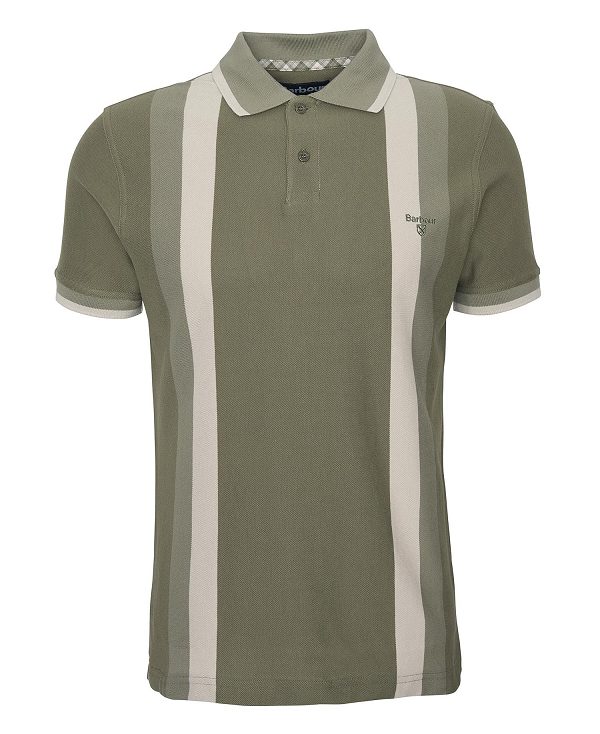 Barbour Howden Polo Shirt Ελιά | BABO88151