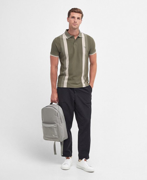 Barbour Howden Polo Shirt Ελιά | BABO88151