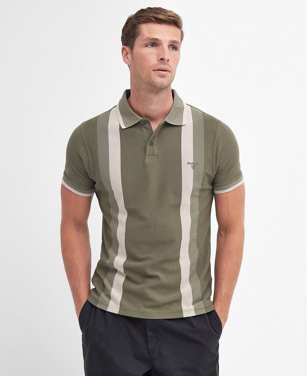 Barbour Howden Polo Shirt Ελιά | BABO88151