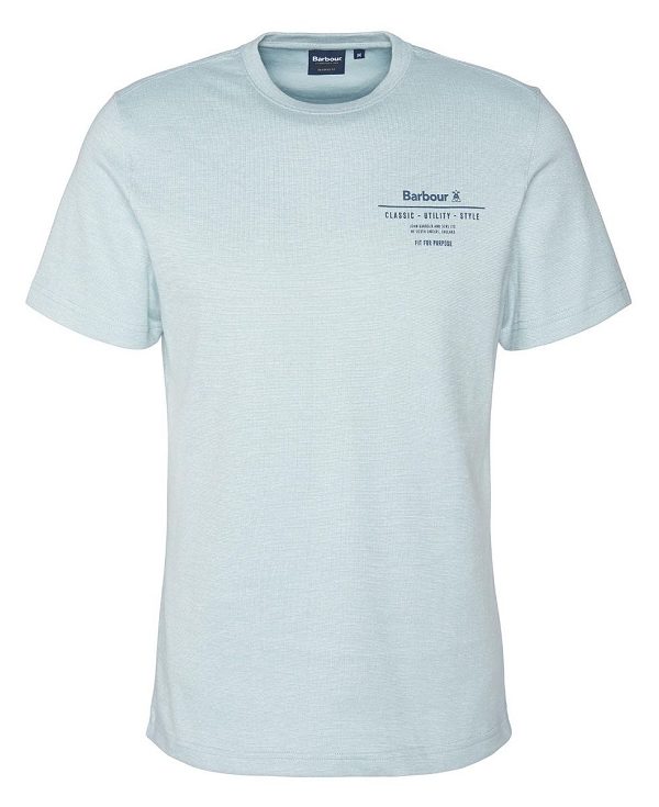 Barbour Huckley T-shirt μπλε | BABO88355