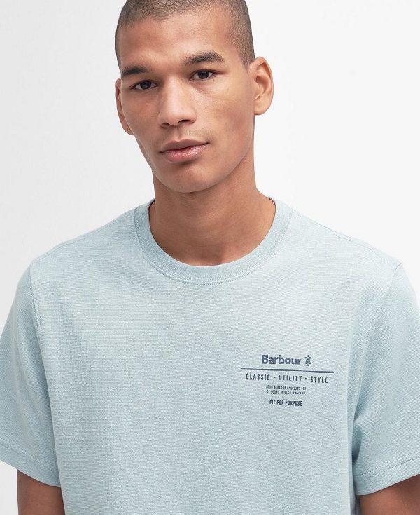 Barbour Huckley T-shirt μπλε | BABO88355