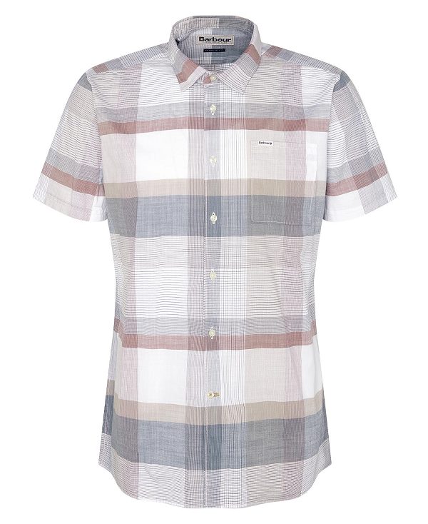 Barbour Hurlford Regular Short-sleeved Shirt ασπρα | BABO87773
