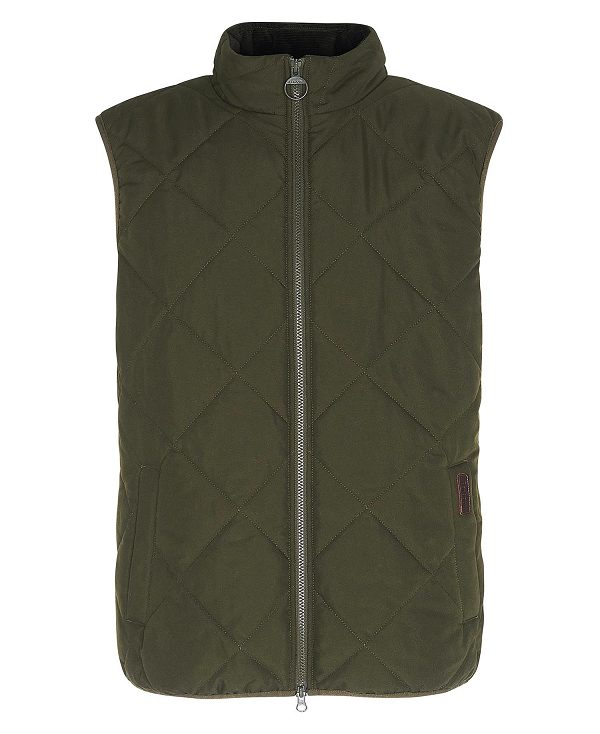 Barbour Hybrid Quilted Gilet Ελιά | BABO87567