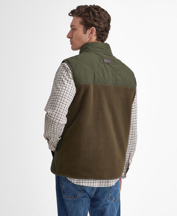 Barbour Hybrid Quilted Gilet Ελιά | BABO87567