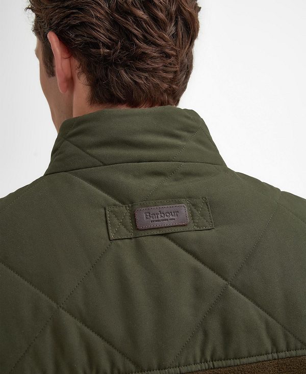 Barbour Hybrid Quilted Gilet Ελιά | BABO87567