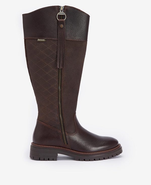 Barbour Ingrid Knee-high Boots σκούρο καφε | BABO89874