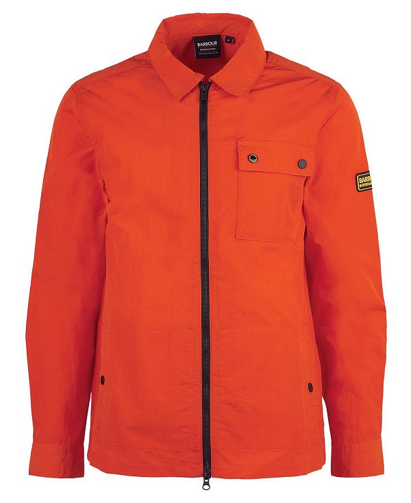 Barbour Inlet Regular Fit Overshirt πορτοκαλι | BABO87640
