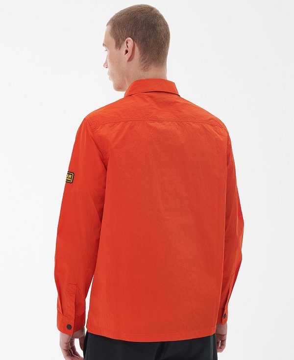 Barbour Inlet Regular Fit Overshirt πορτοκαλι | BABO87640
