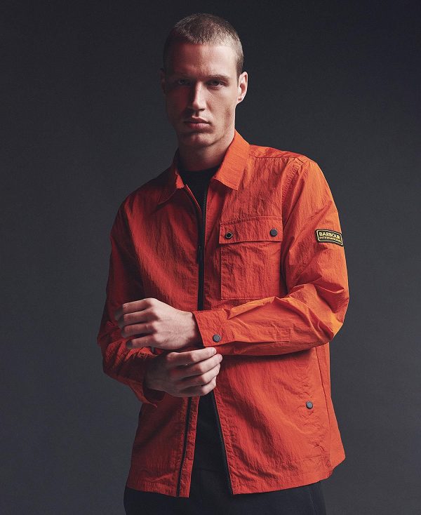 Barbour Inlet Regular Fit Overshirt πορτοκαλι | BABO87640