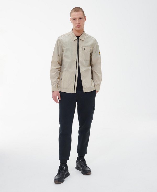 Barbour Inlet Regular Fit Overshirt ανοιχτο γκρι | BABO87646