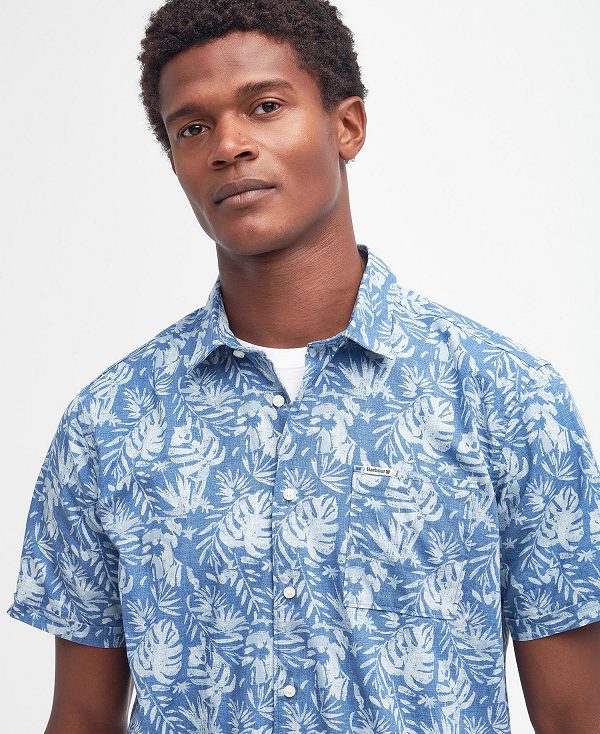Barbour Ives Regular Shirt μπλε | BABO87761