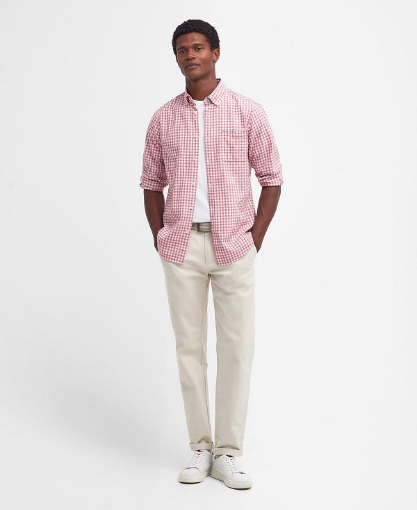 Barbour Kanehill Tailored Shirt ροζ | BABO87688