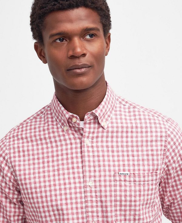 Barbour Kanehill Tailored Shirt ροζ | BABO87688