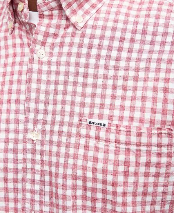 Barbour Kanehill Tailored Shirt ροζ | BABO87688