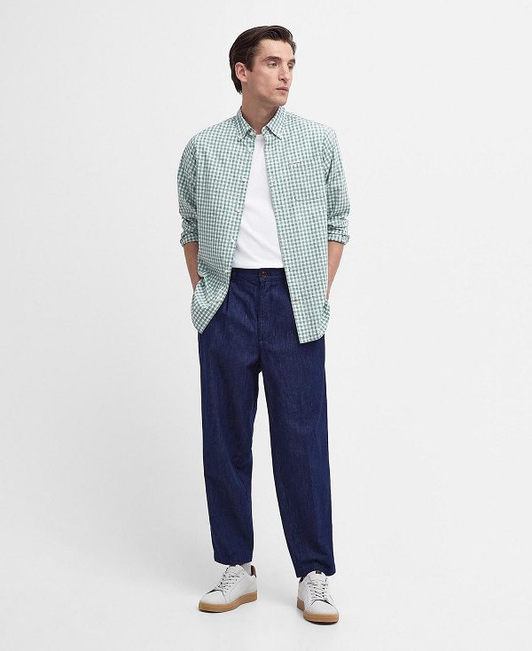Barbour Kanehill Tailored Shirt πρασινο | BABO87689
