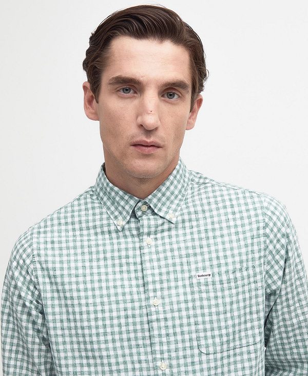 Barbour Kanehill Tailored Shirt πρασινο | BABO87689