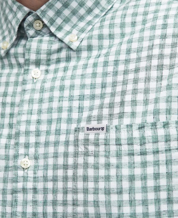 Barbour Kanehill Tailored Shirt πρασινο | BABO87689