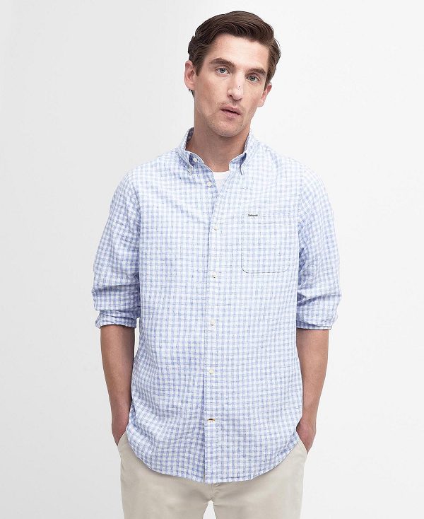 Barbour Kanehill Tailored Shirt μπλε | BABO87690