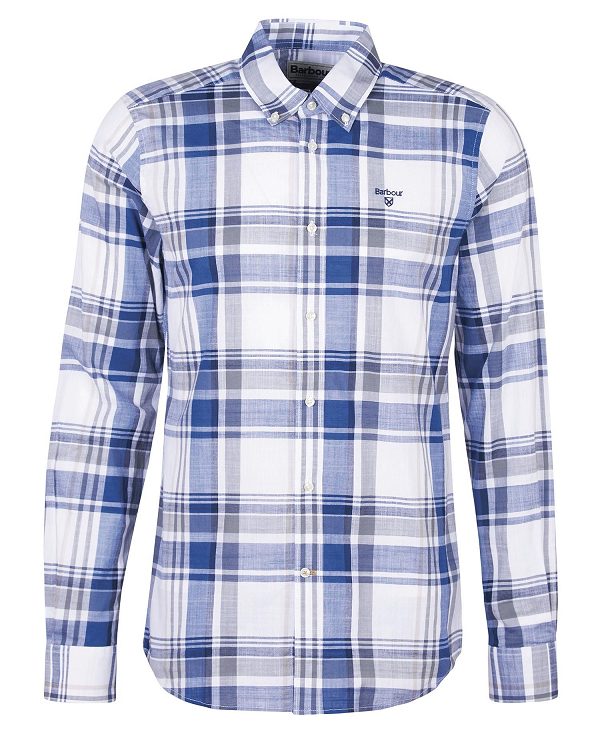 Barbour Kidd Tailored Shirt σκουρο μπλε | BABO87598